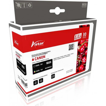Astar AS70729 pack de cartuchos de tinta para Canon PG-560XL + CL-561XL, negro + color