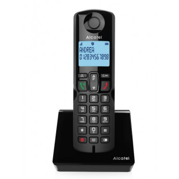 Alcatel S280 EWE teléfono inalámbrico DECT con manos libres, negro