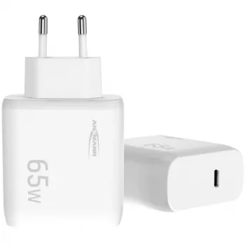 Ansmann Home Charger HC165PD cargador USB, 1x USB-C, PPS, PD, Quick Charge, 65 W, blanco