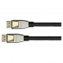 Good Connections Python DP20-PY010 cable DisplayPort 2.0, trenzado de nailon, negro, 1 m