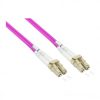 Good Connections LW-P830LC4 cable de conexión de fibra óptica dúplex blindado, OM4, LC/LC, LSZH, 30 m