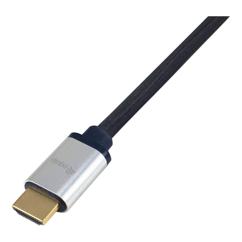 Equip 119387 cable HDMI 2.1 Ultra High Speed con Ethernet, 48 Gbps, 8K/60 Hz, negro, 0,5 m