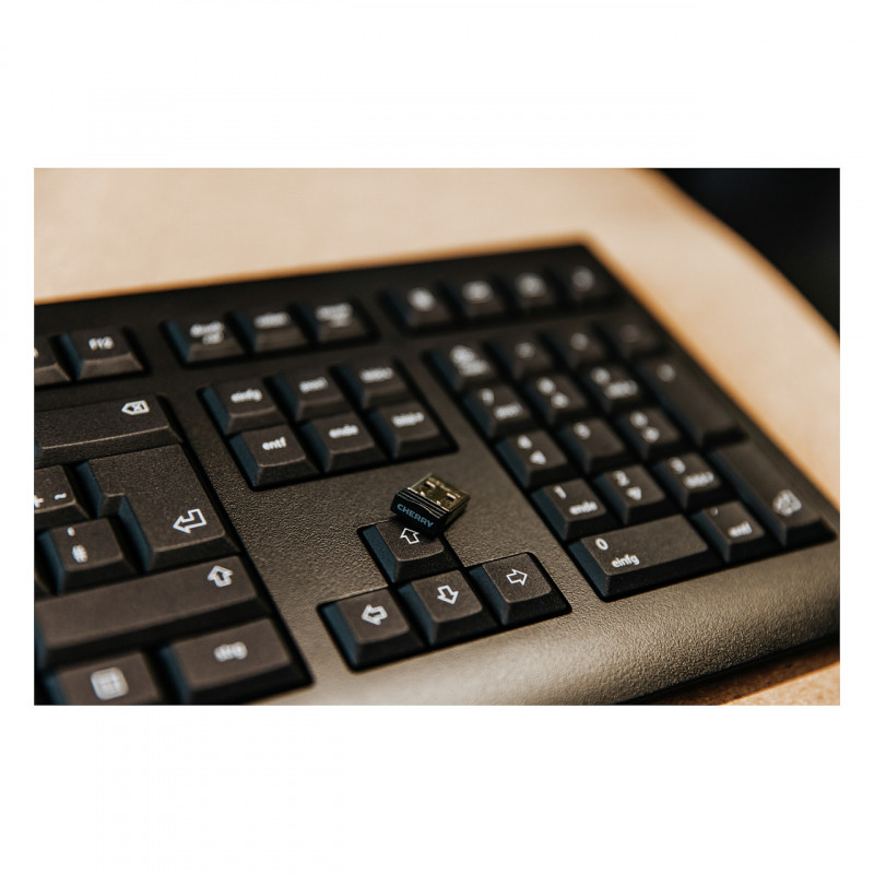 Cherry KW 3000 teclado de escritorio inalámbrico, 2,4 GHz, AZERTY (francés), negro