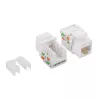 LogiLink NK4006 módulo keystone RJ45, Cat.5e UTP, conexión por desplazamiento 90°, blanco