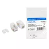 LogiLink NK4006 módulo keystone RJ45, Cat.5e UTP, conexión por desplazamiento 90°, blanco