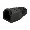 LogiLink MP0064 protector de conector RJ45 de 6,5 mm, negro, CAT6A (50 uds.)