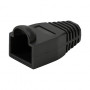 LogiLink MP0064 protector de conector RJ45 de 6,5 mm, negro, CAT6A (50 uds.)