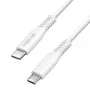 LogiLink CU0241 cable USB 2.0 Type-C, USB-C macho a micro USB macho, 480 Mbps, 12 W, blanco, 0,5 m