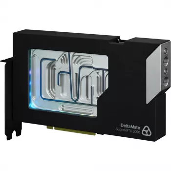 Thermal Grizzly DeltaMate bloque de agua para GPU Suprim 5090, negro/plata