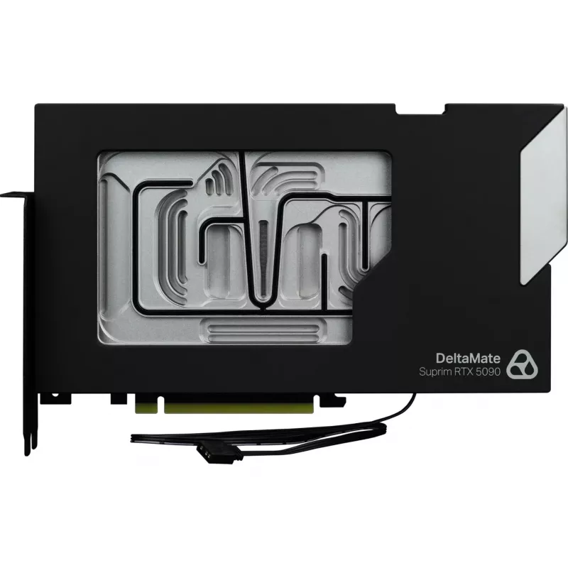 Thermal Grizzly DeltaMate bloque de agua para GPU Suprim 5090, negro/plata