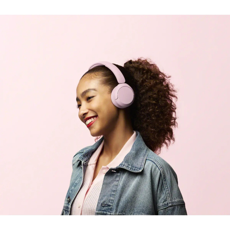 Sony WH-CH530 auriculares Bluetooth supraaurales con micrófono, reducción de ruido, rosa