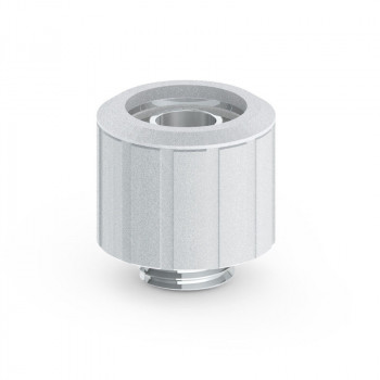 Bitspower Artemis BPM-ATCPF-CC3-SL racor recto, rosca macho G1/4 para tubo de 16/10 mm, plateado arenado