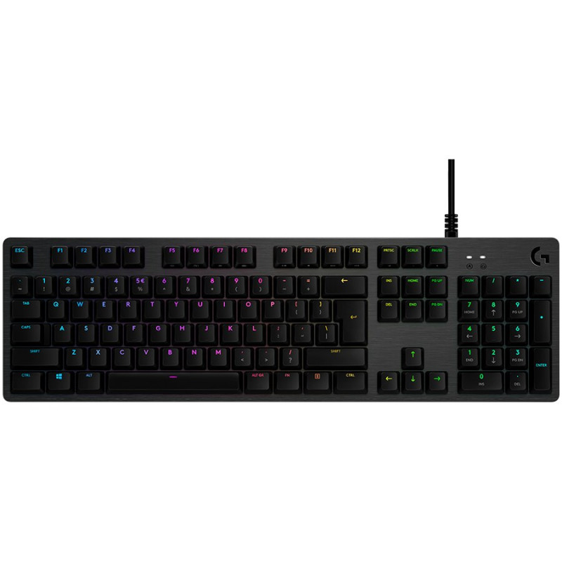 Logitech G512 920-009350 teclado mecánico para juegos retroiluminado, interruptores GX