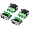 TRENDnet TI-S400 adaptador serie RS-232 a RS-422/485, conforme con TAA (4 uds.), verde / gris