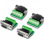 TRENDnet TI-S400 adaptador serie RS-232 a RS-422/485, conforme con TAA (4 uds.), verde / gris