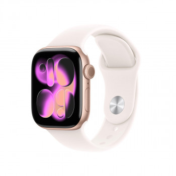 Apple Watch Series 11 reloj inteligente 5G, caja de aluminio de 42 mm, S/M, dorado, MF8E4QL/A