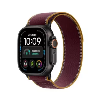 Apple Watch Ultra 4 smartwatch, GPS + Cellular, 49 mm, negro, Trail Loop burdeos, M/L