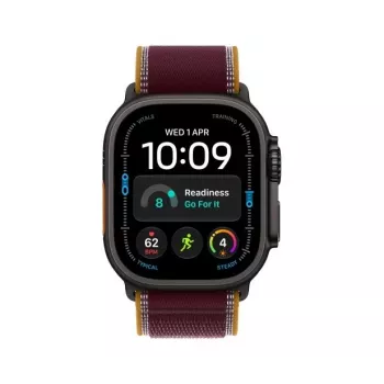 Apple Watch Ultra 4 smartwatch, GPS + Cellular, 49 mm, negro, Trail Loop burdeos, M/L