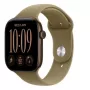 Apple Watch Series 12 GPS reloj inteligente, 46 mm, caja de aluminio bronce oscuro, correa deportiva oliva S/M