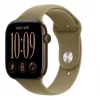 Apple Watch Series 12 reloj inteligente, GPS + Cellular, 42 mm, caja de aluminio en bronce oscuro, correa deportiva oliva S/M