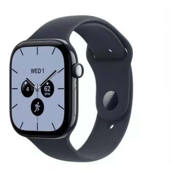 Apple Watch Series 12 reloj inteligente, GPS + Cellular, 42 mm, caja de cerámica en azul noche, correa deportiva azul marino M/L