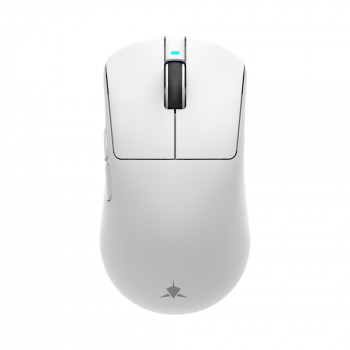 White Shark BORS-W WGM-5021 ratón gaming inalámbrico, 12000 DPI, negro
