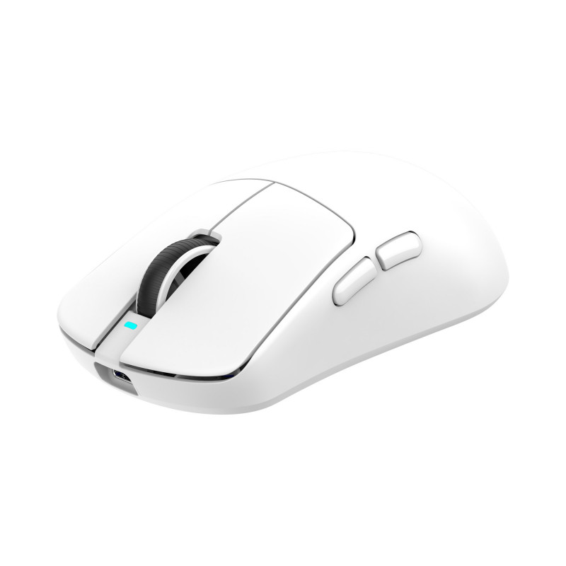 White Shark BORS-W WGM-5021 ratón gaming inalámbrico, 12000 DPI, negro