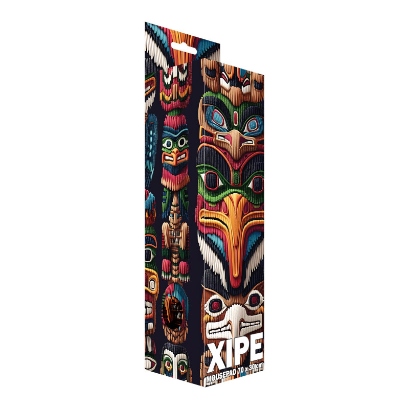 Sbox XIPE XL MP-08 alfombrilla de ratón, 700x300 mm, negra con estampado