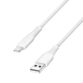 LogiLink CU0251 cable USB 2.0 de USB-C a USB-A, 480 Mbps, 15 W, blanco, 0,5 m
