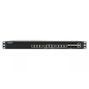 Conmutador de red QNAP QSW-M5218P-6F12T gestionado L3 PoE, 12 x 10G Ethernet RJ-45, rack 1U