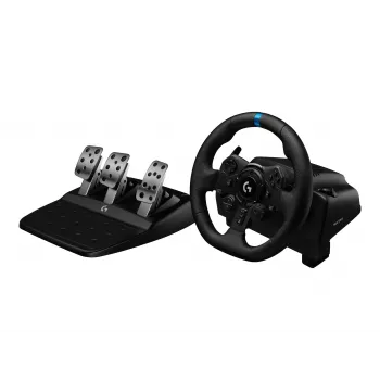 Logitech G923 volante de carreras con pedales para PC, negro