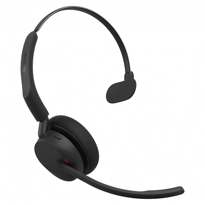Jabra Evolve3 45 Mono UC auriculares con micrófono, LINK 390c y base de carga, negros