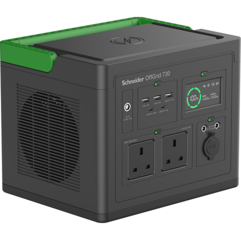 APC Schneider OffGrid 730 PPS730-UK estación de energía portátil, 738 Wh, tomas UK