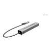 i-tec CAHUBMETAL6LANPD concentrador USB-C/USB-A de metal, 6 puertos, Gigabit LAN, Power Delivery 85 W, plateado