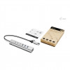 i-tec CAHUBMETAL6LANPD concentrador USB-C/USB-A de metal, 6 puertos, Gigabit LAN, Power Delivery 85 W, plateado