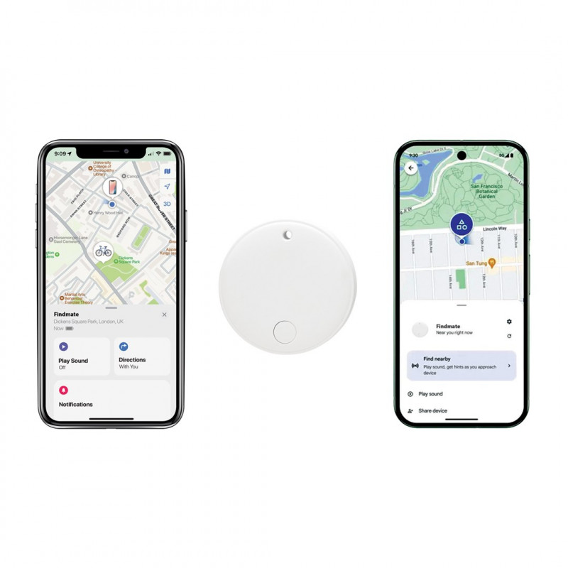 XD Design FindMate Dual RCS rastreador P301.6203, Apple Find My y Android Find Hub, IPX5