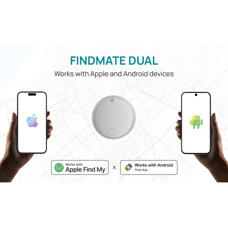 XD Design FindMate Dual RCS rastreador P301.6203, Apple Find My y Android Find Hub, IPX5