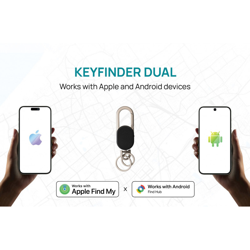XD Design Connects Keyfinder Dual localizador de llaves, Apple y Android Find, P301.1601