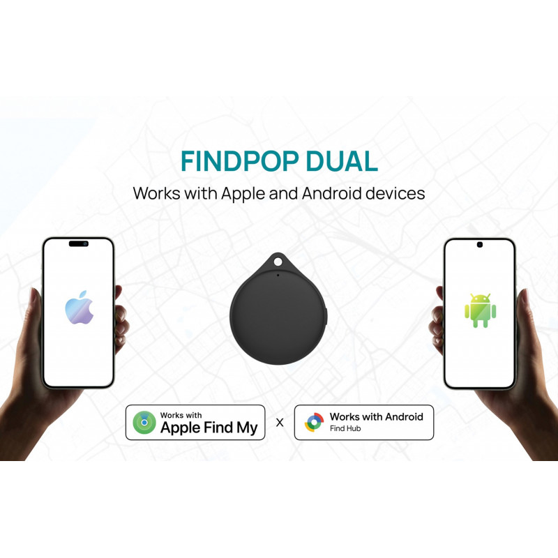 XD Design Connects Findpop Dual localizador, Apple y Android Find, IPX5, P301.1701