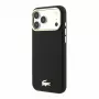 Lacoste Champs Elysees funda MagSafe de piel PU para iPhone 18 Pro Max / 17 Pro Max, logotipo dorado, negra y dorada