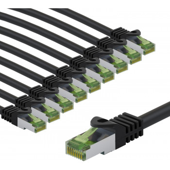 Goobay 69765 cable de conexión CAT 8.1, S/FTP (PiMF), certificado GHMT, 2 m, gris (10 uds.)