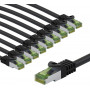 Goobay 69765 cable de conexión CAT 8.1, S/FTP (PiMF), certificado GHMT, 2 m, gris (10 uds.)