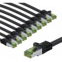 Goobay 69767 cable de conexión CAT 8.1, S/FTP (PiMF), 5 m, gris (10 uds.)
