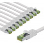 Goobay 69788 cable de conexión de red CAT 8.1, certificado GHMT, S/FTP (PiMF), 3 m, blanco (10 uds.)