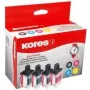 Kores G1537KIT multipack de tinta para Brother LC-3219XL, negro + cian + magenta + amarillo