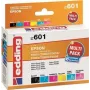 Edding EDD-601 cartuchos de tinta para Epson Stylus Photo P50, compatibles, multipack negro + cian + magenta + cian foto + magenta foto (6 uds.)