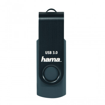 Hama Rotate memoria USB, 256 GB, USB 3.0, azul petróleo