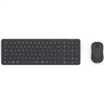 Hama WKM-300 kit de teclado y ratón multidispositivo, inalámbrico, RF/Bluetooth, negro, QWERTZ DE