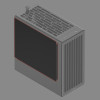 HAVN BF 360 panel lateral sólido, negro