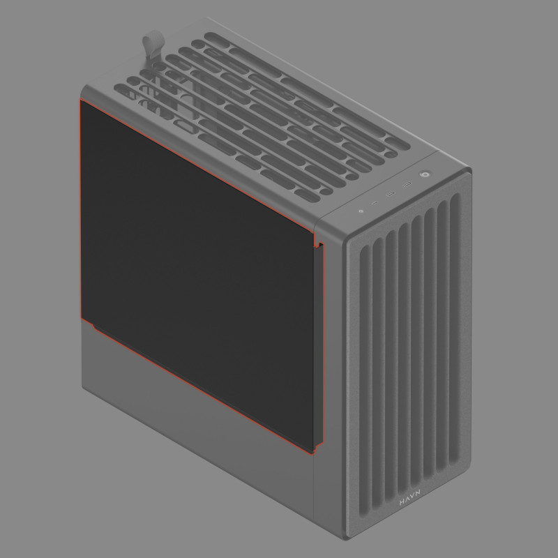HAVN BF 360 panel lateral sólido, negro